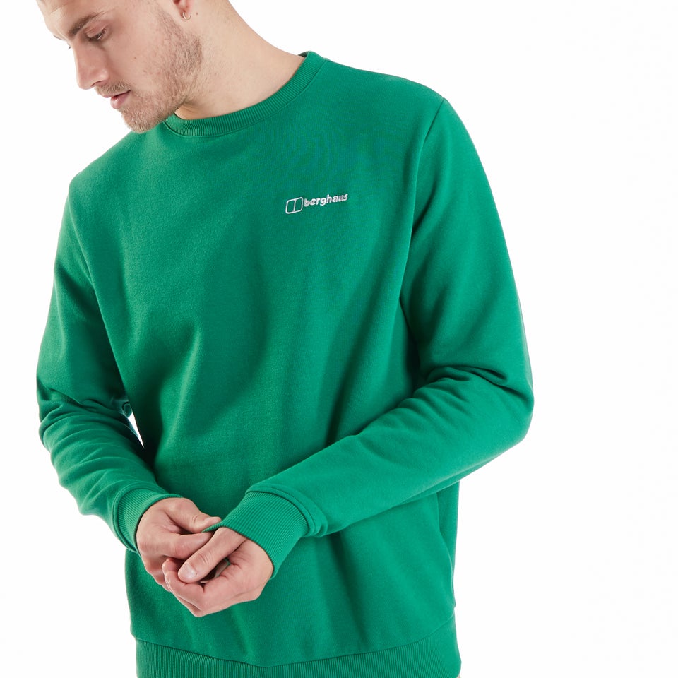 Men's Logo Crew Jumper Green