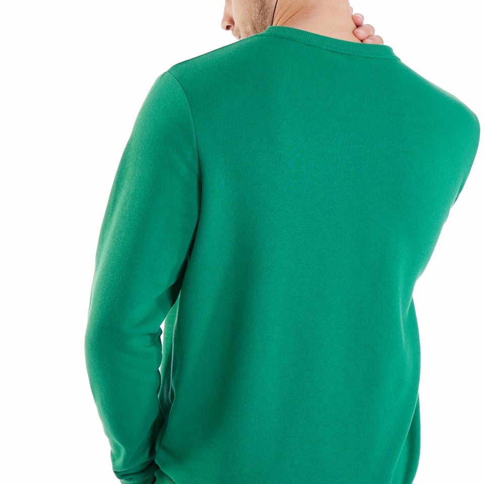 Men's Logo Crew Jumper Green