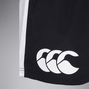 Adult Unisex Cotton Twill Harlequin Shorts Black/White