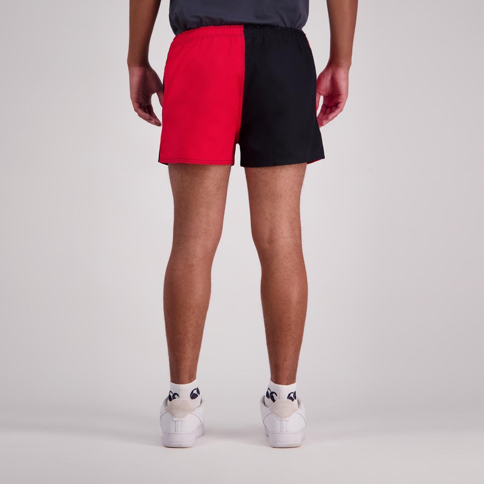 MENS HARLEQUIN SHORT RED