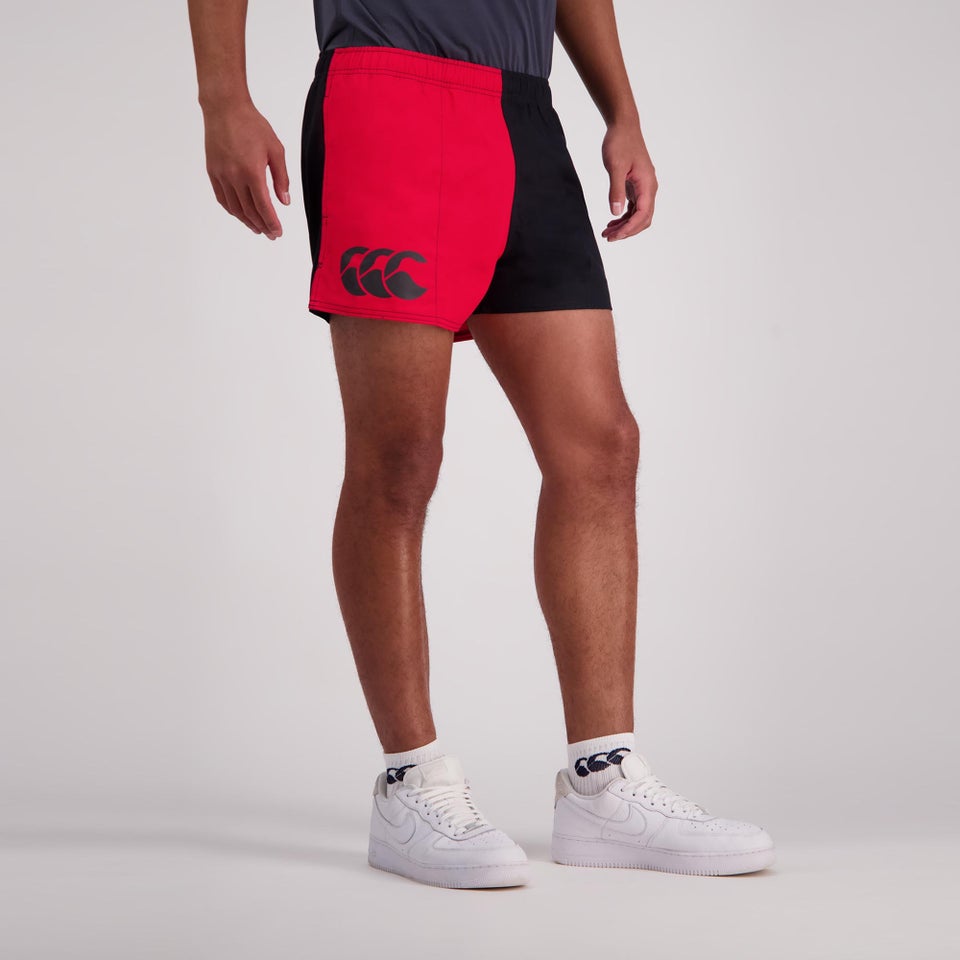 MENS HARLEQUIN SHORT RED