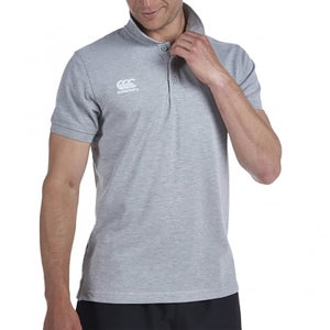 MENS WAIMAK POLO SHIRT - GREY - XS