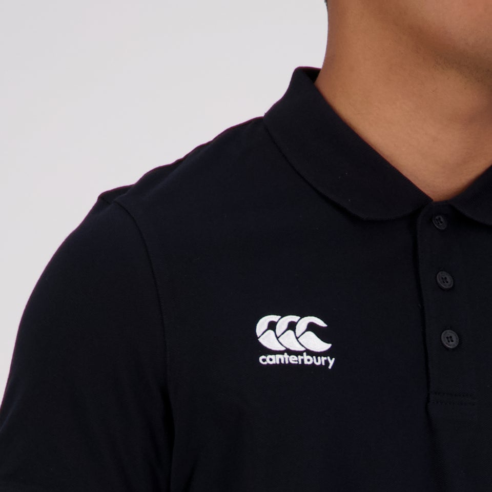 MENS WAIMAK POLO SHIRT - BLACK