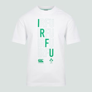 Adult Unisex Ireland Cotton Fans Tee White