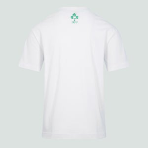 Adult Unisex Ireland Cotton Fans Tee White