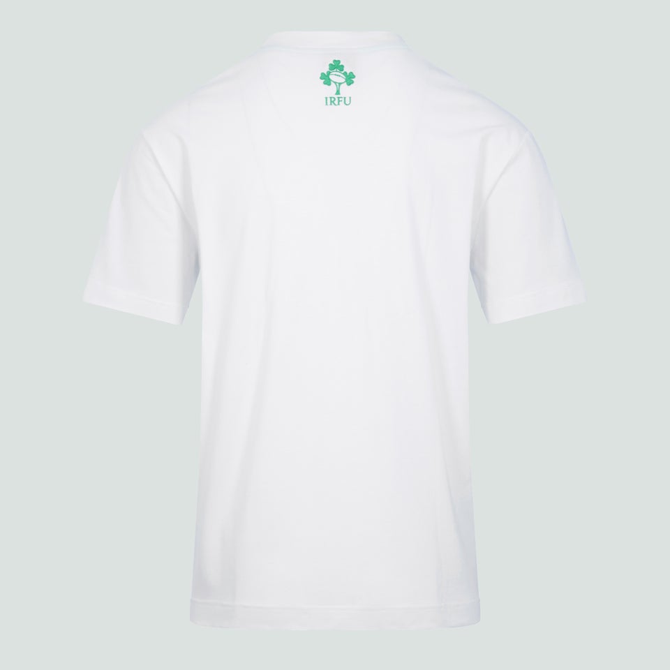 Adult Unisex Ireland Cotton Fans Tee White