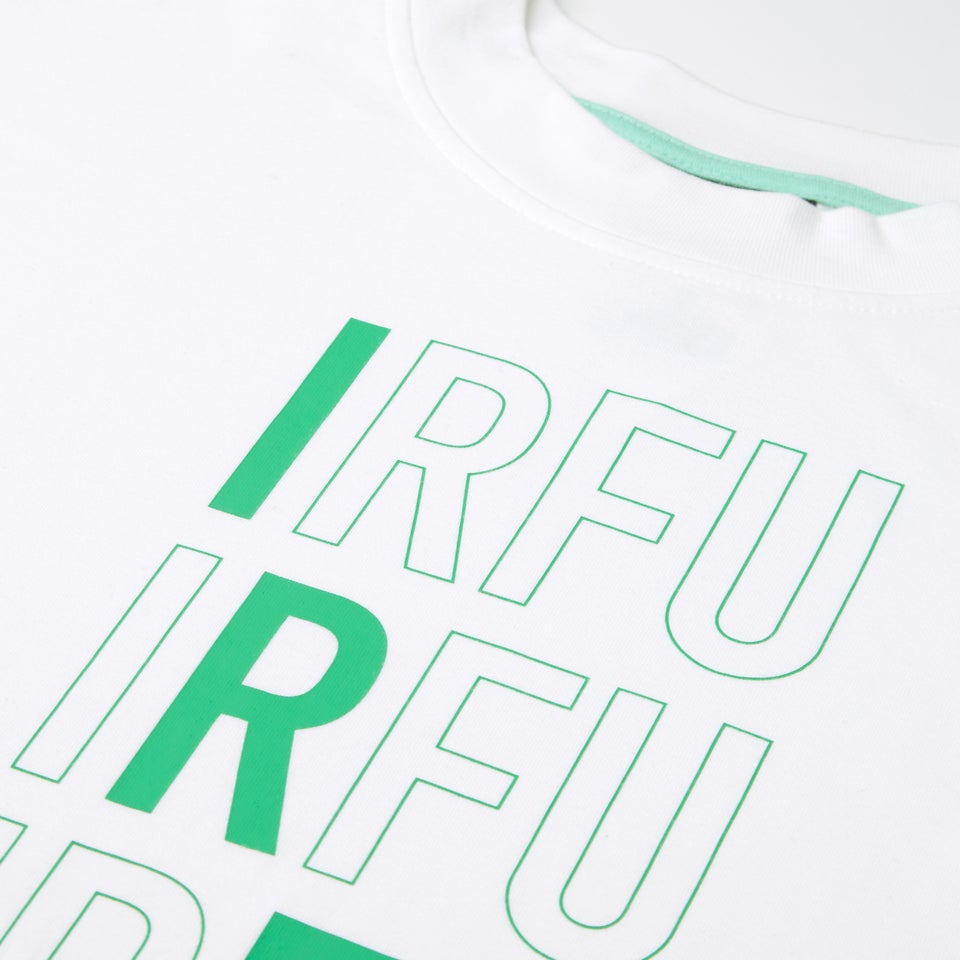 Adult Unisex Ireland Cotton Fans Tee White