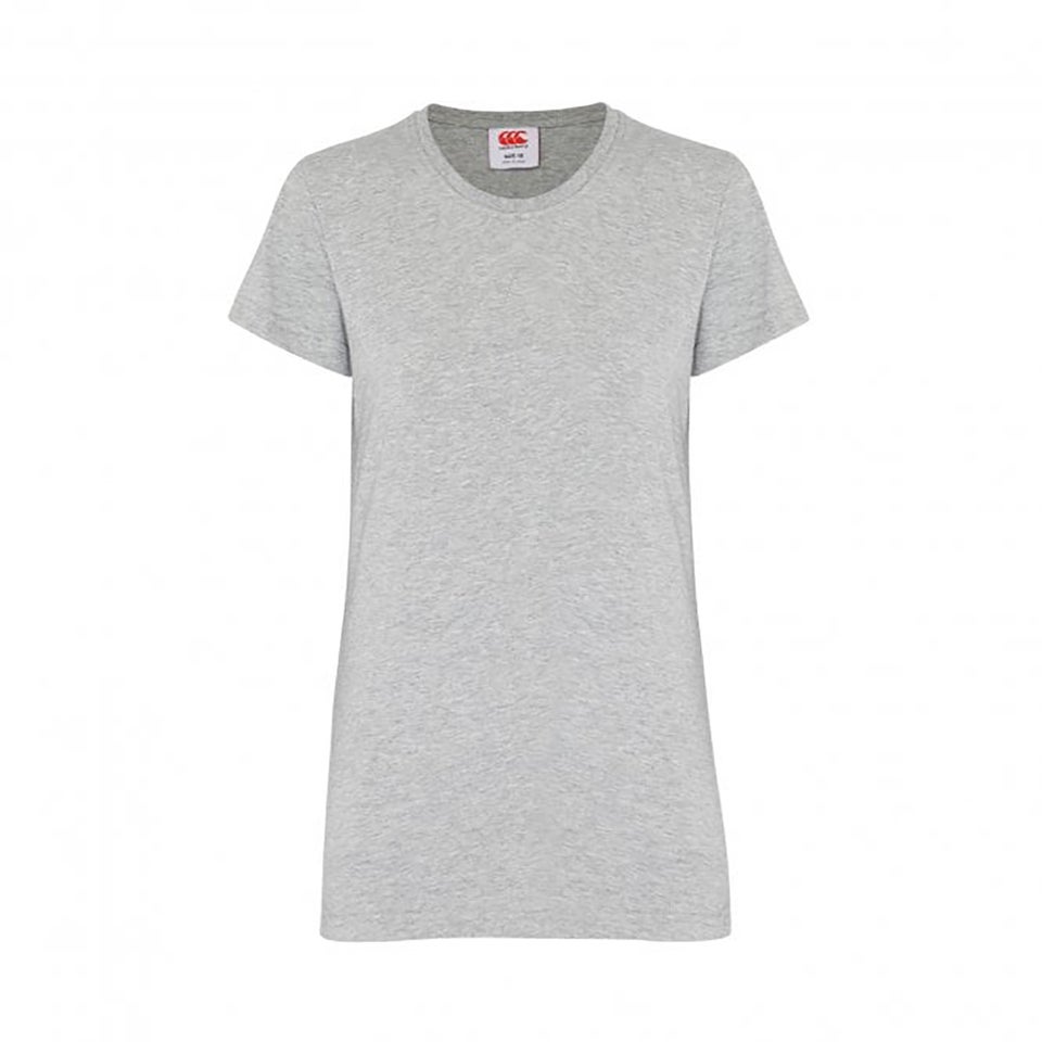 WOMENS CCC SMALL LOGO T-SHIRT IN GREY