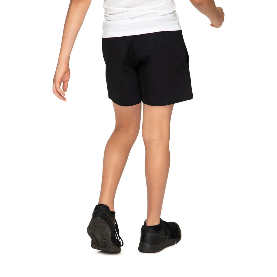 KIDS RUGGED DRILL SHORT IN BLACK