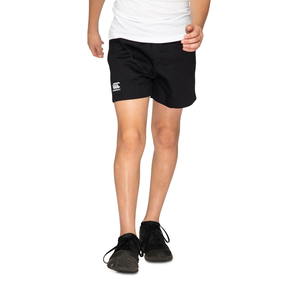 KIDS RUGGED DRILL SHORT IN BLACK