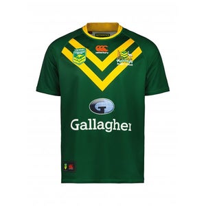 MENS KANGAROOS PRO RUGBY JERSEY - GREEN - 5XL