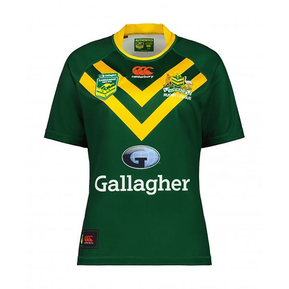 WOMENS KANGAROOS PRO RUGBY JERSEY - GREEN