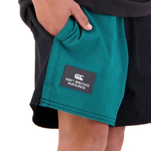 KIDS REVOLT HARLEQUIN SHORT - BLACK