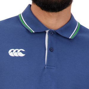 MENS TIPPED EDGE POLO SHIRT - NAVY
