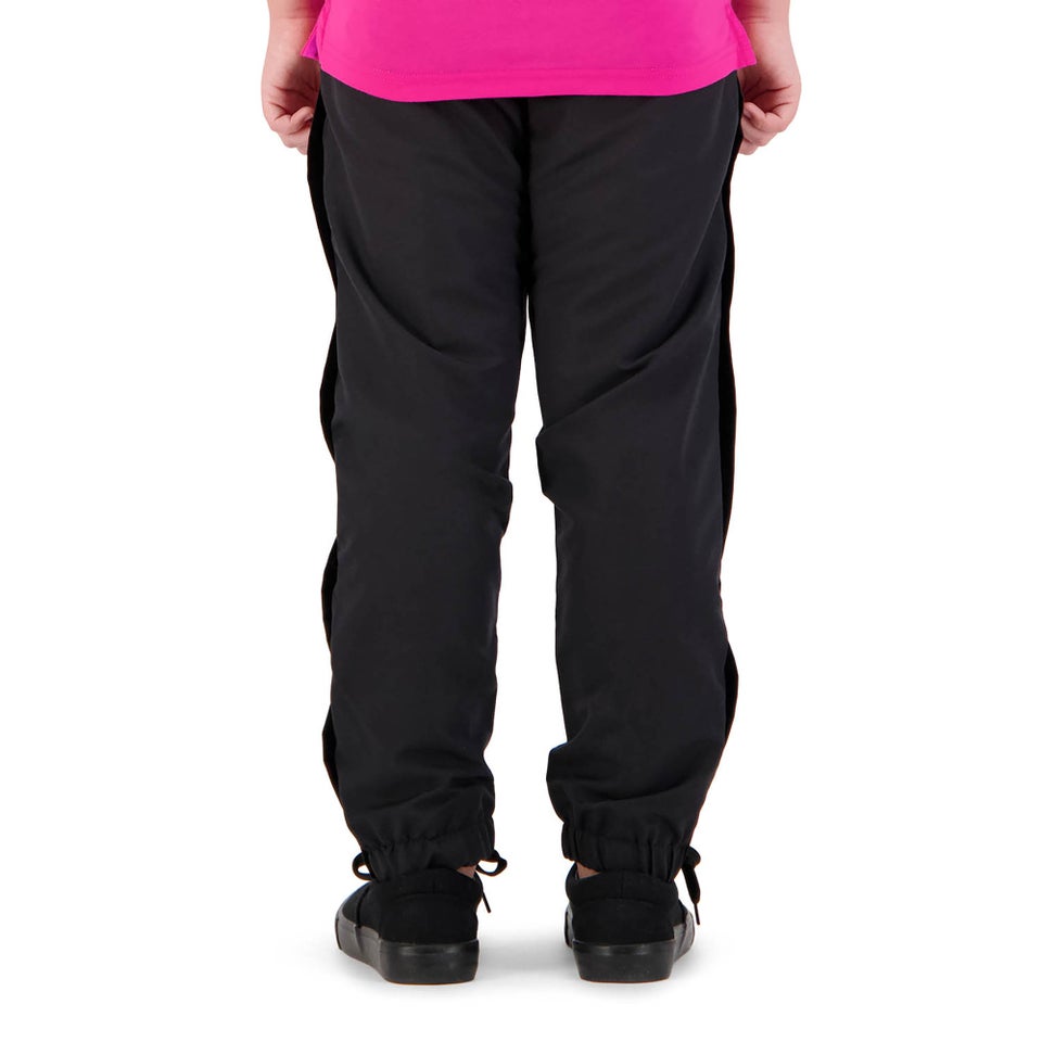 KIDS UGLIES TAPERED CUFF STADIUM PANT IN BLACK/PINK