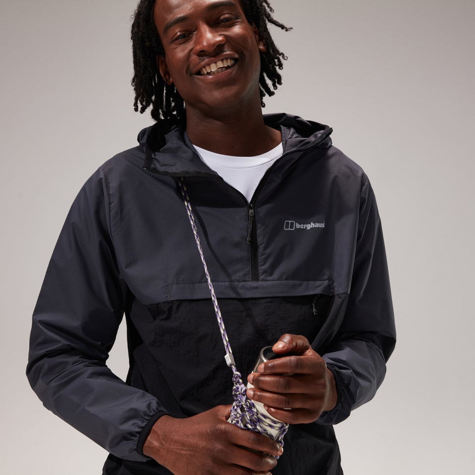 Men's Corbeck Windproof Jacket - Grey / Black