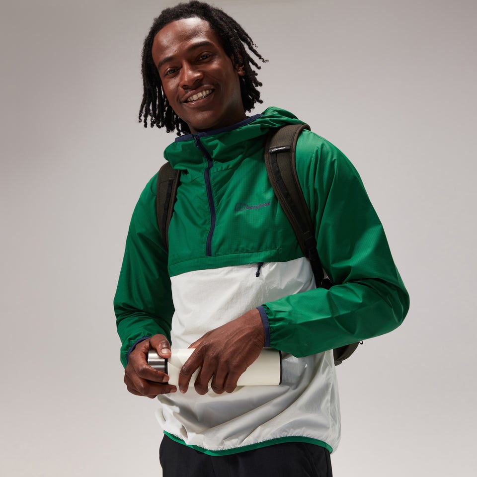 Men's Corbeck Windproof Jacket - Green / Light Grey