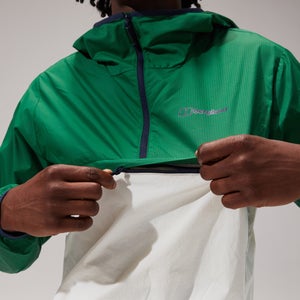 Men's Corbeck Windproof Jacket - Green / Light Grey