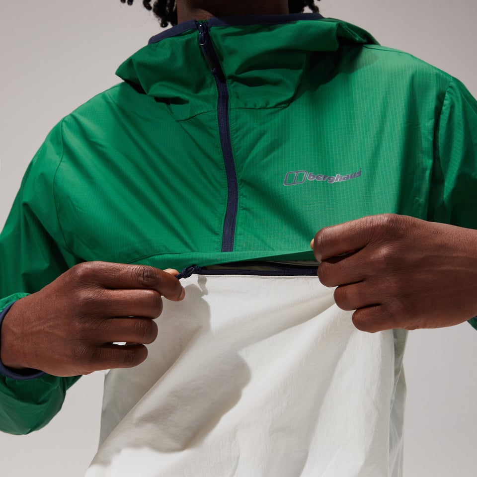 Men's Corbeck Windproof Jacket - Green / Light Grey