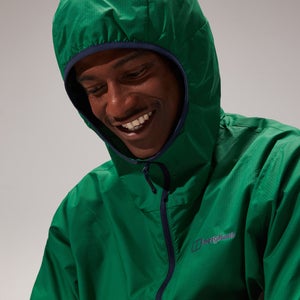 Men's Corbeck Windproof Jacket - Green / Light Grey