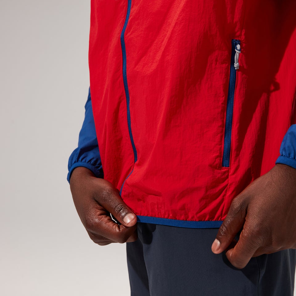 Men's Corbeck Windproof Jacket -Blue / Red