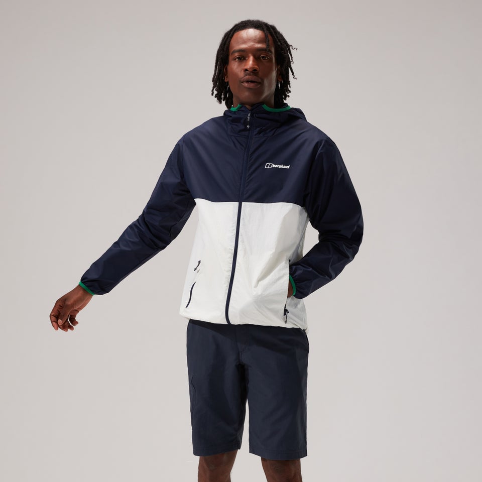 Men's Corbeck Windproof Jacket - Navy / Light Grey