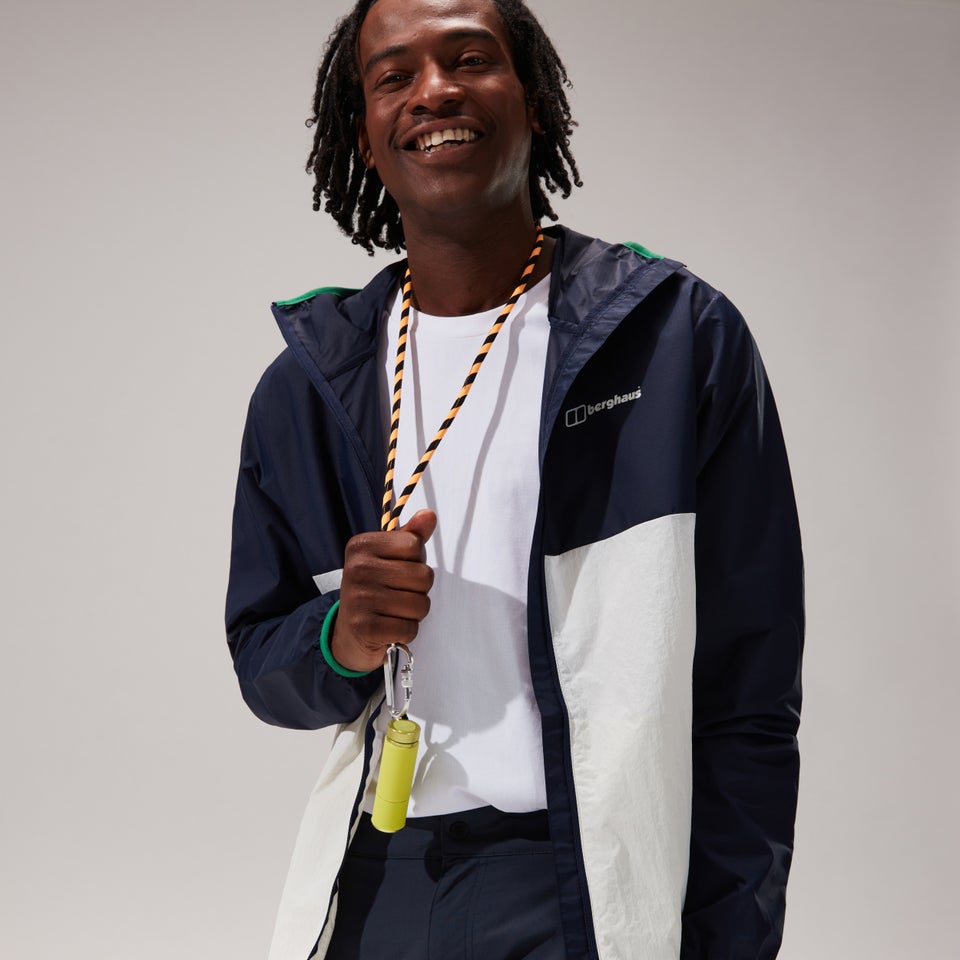 Men's Corbeck Windproof Jacket - Navy / Light Grey