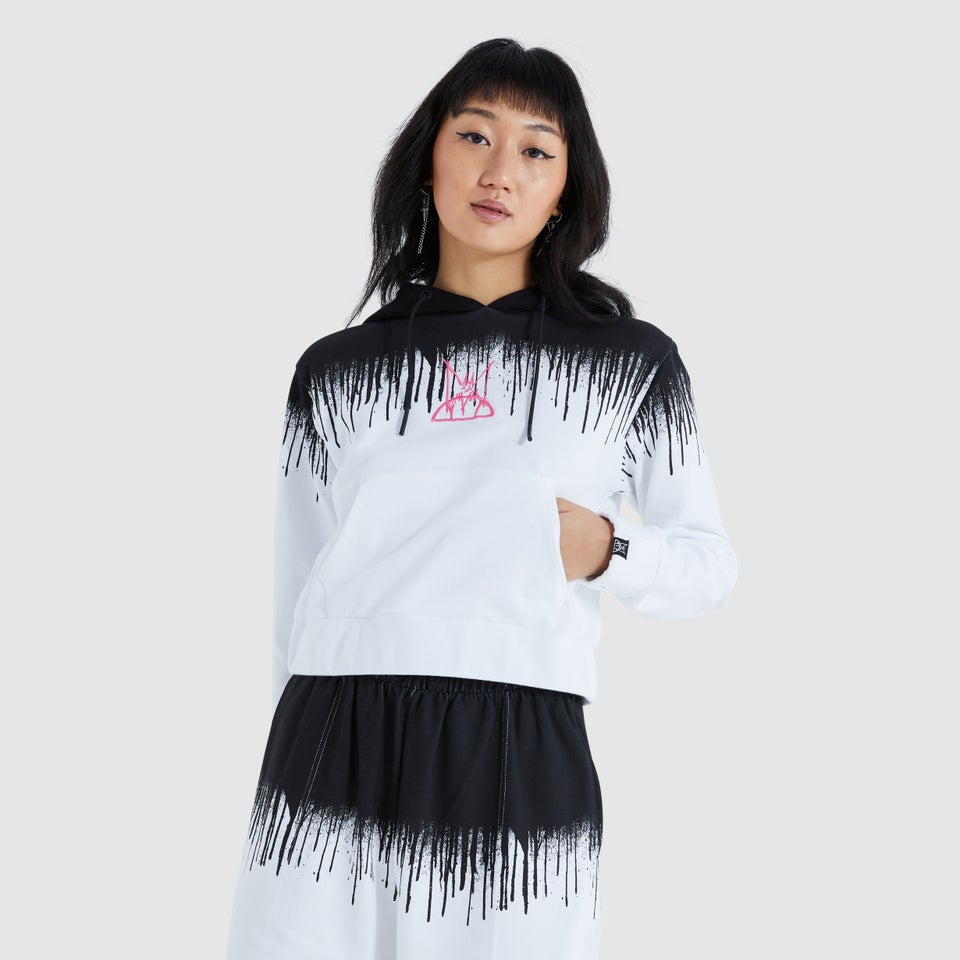 Women's Raca Cropped Hoody Black