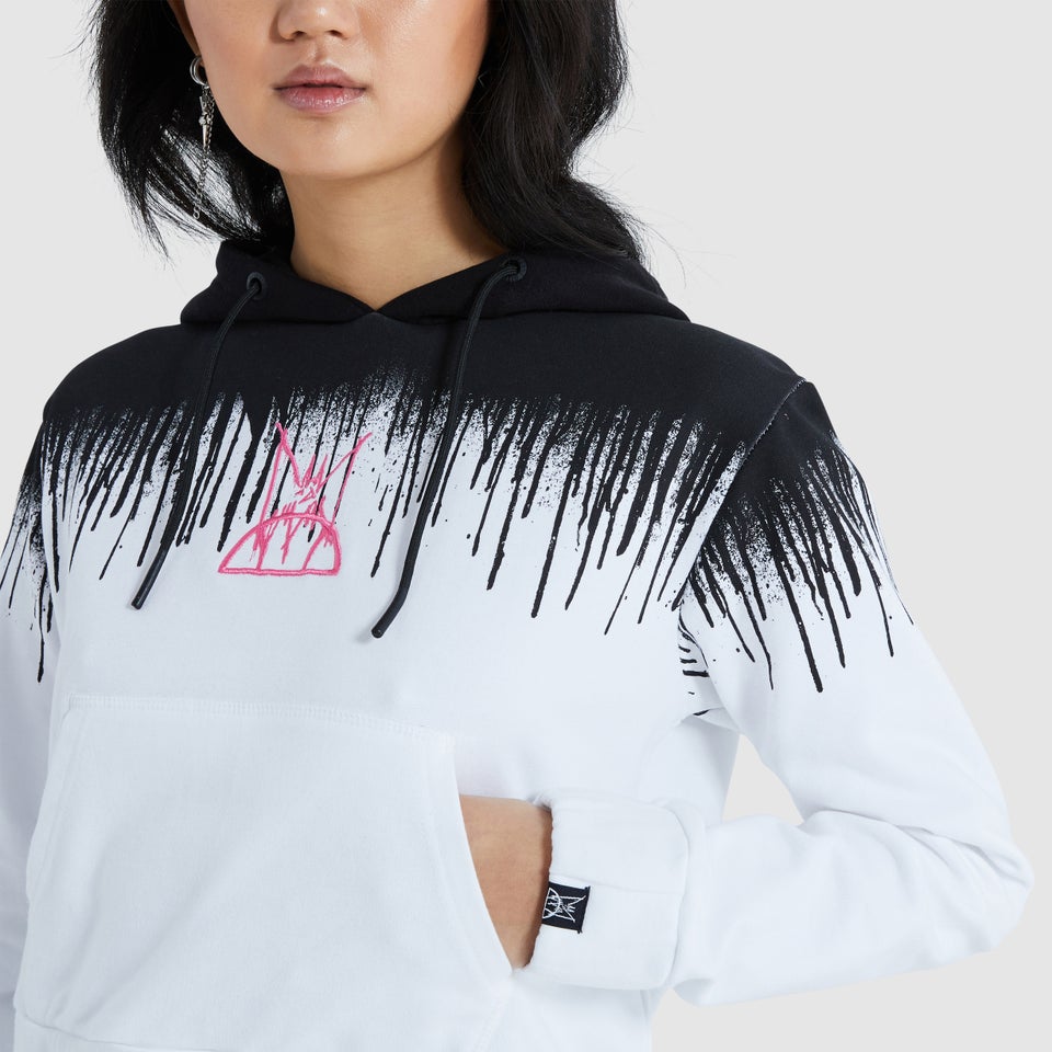 Women's Raca Cropped Hoody Black