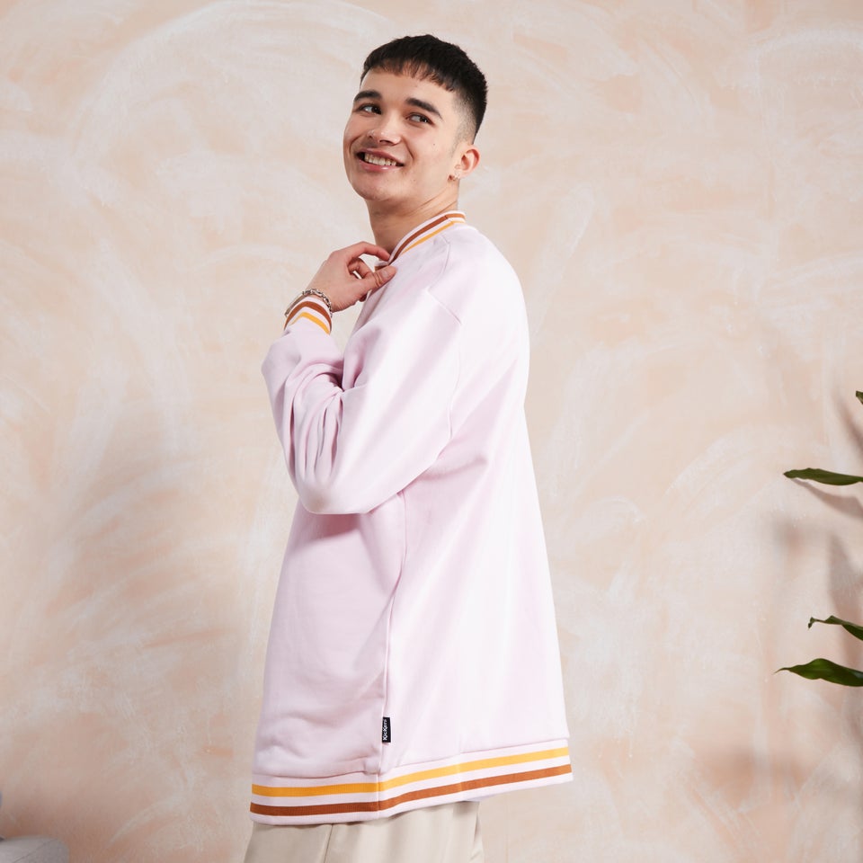 Men's Chest Logo Sweatshirt Pink