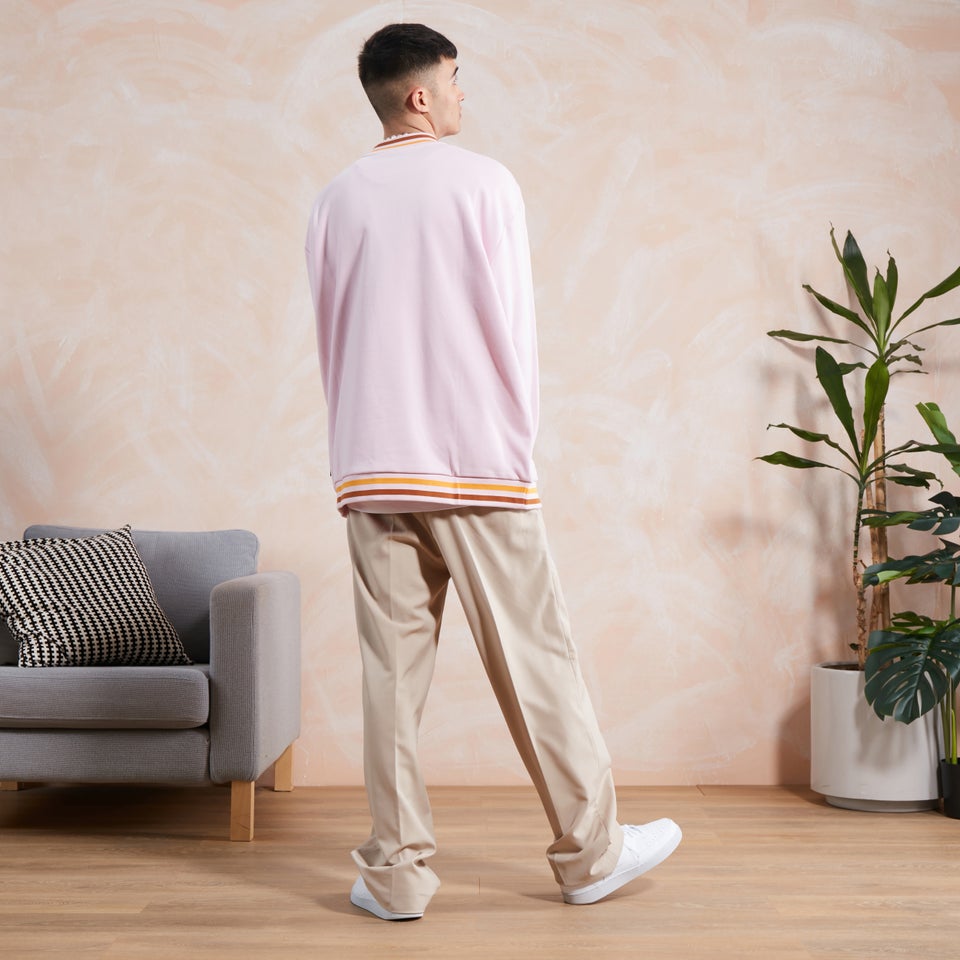 Men's Chest Logo Sweatshirt Pink