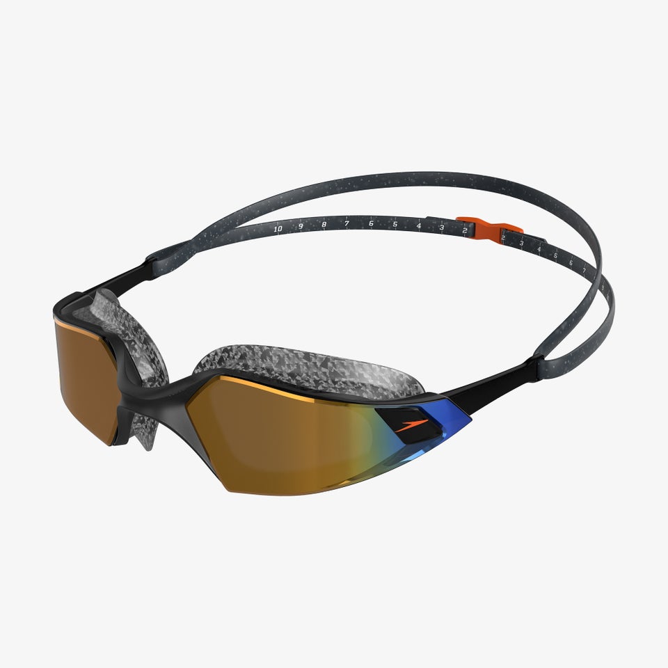Lunettes de natation Adulte Aquapulse Pro Mirror noir/or