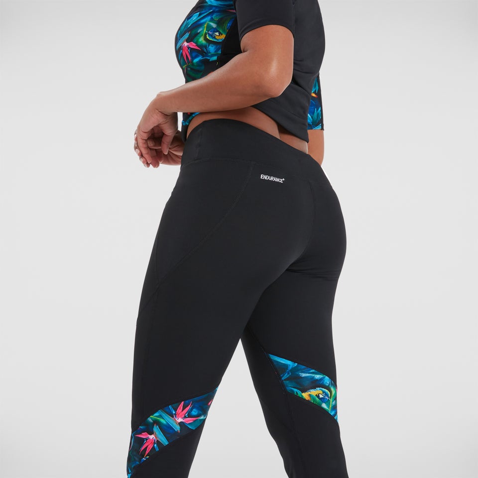 Damen Sports Leggings in Schwarz/Pink