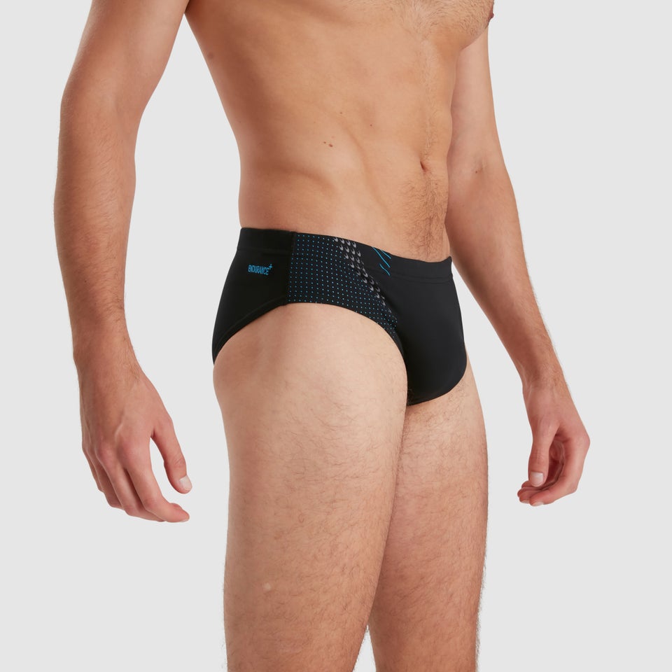 Slip de bain Homme Tech Panel noir/bleu