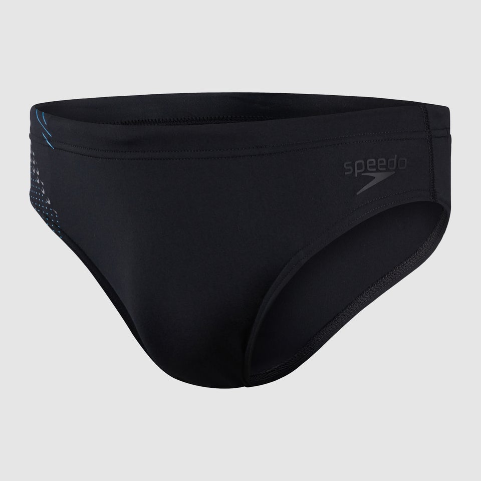Slip de bain Homme Tech Panel noir/bleu
