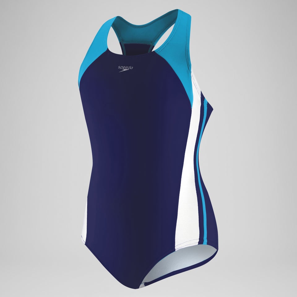 Girls Solid Infinity Splice One Piece