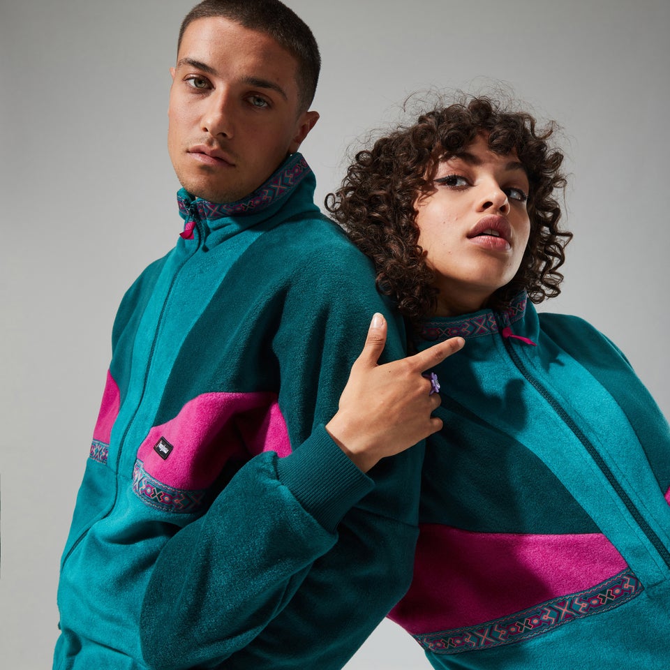 Unisex Tramantana 91 Fleece Jacket - Turquoise