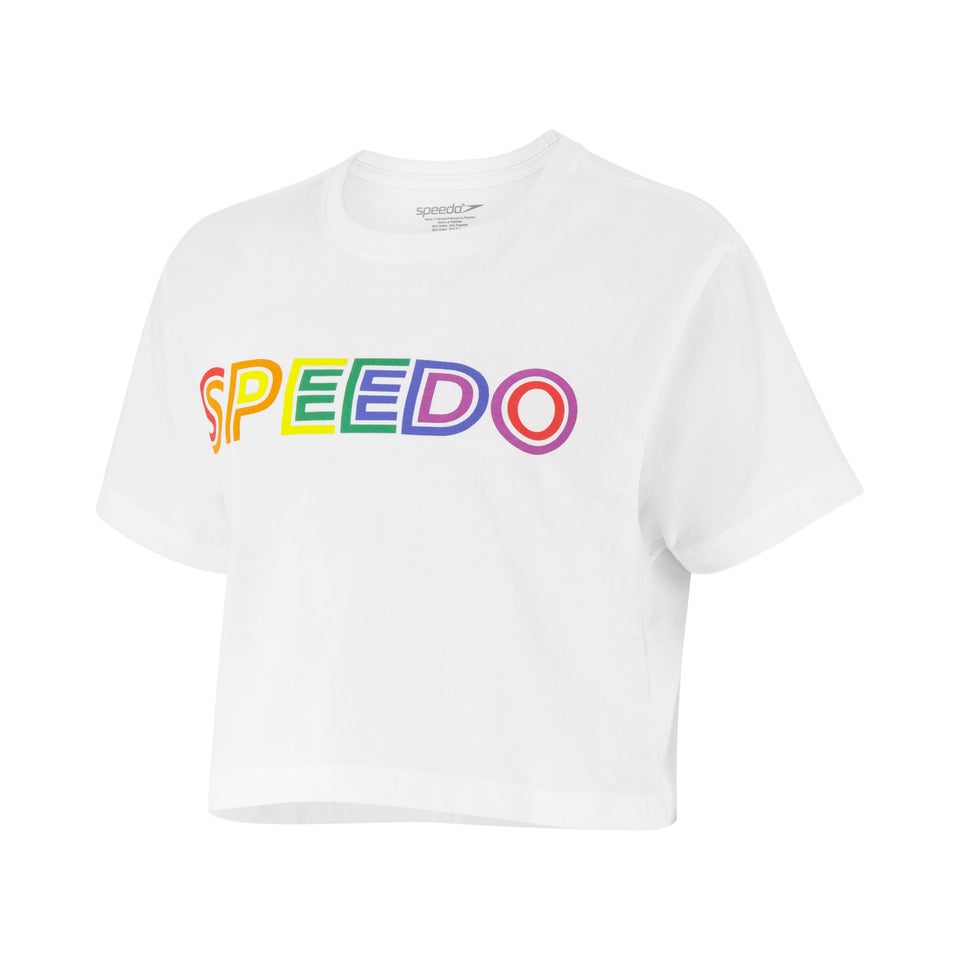 Women's Pride Crop Tee White