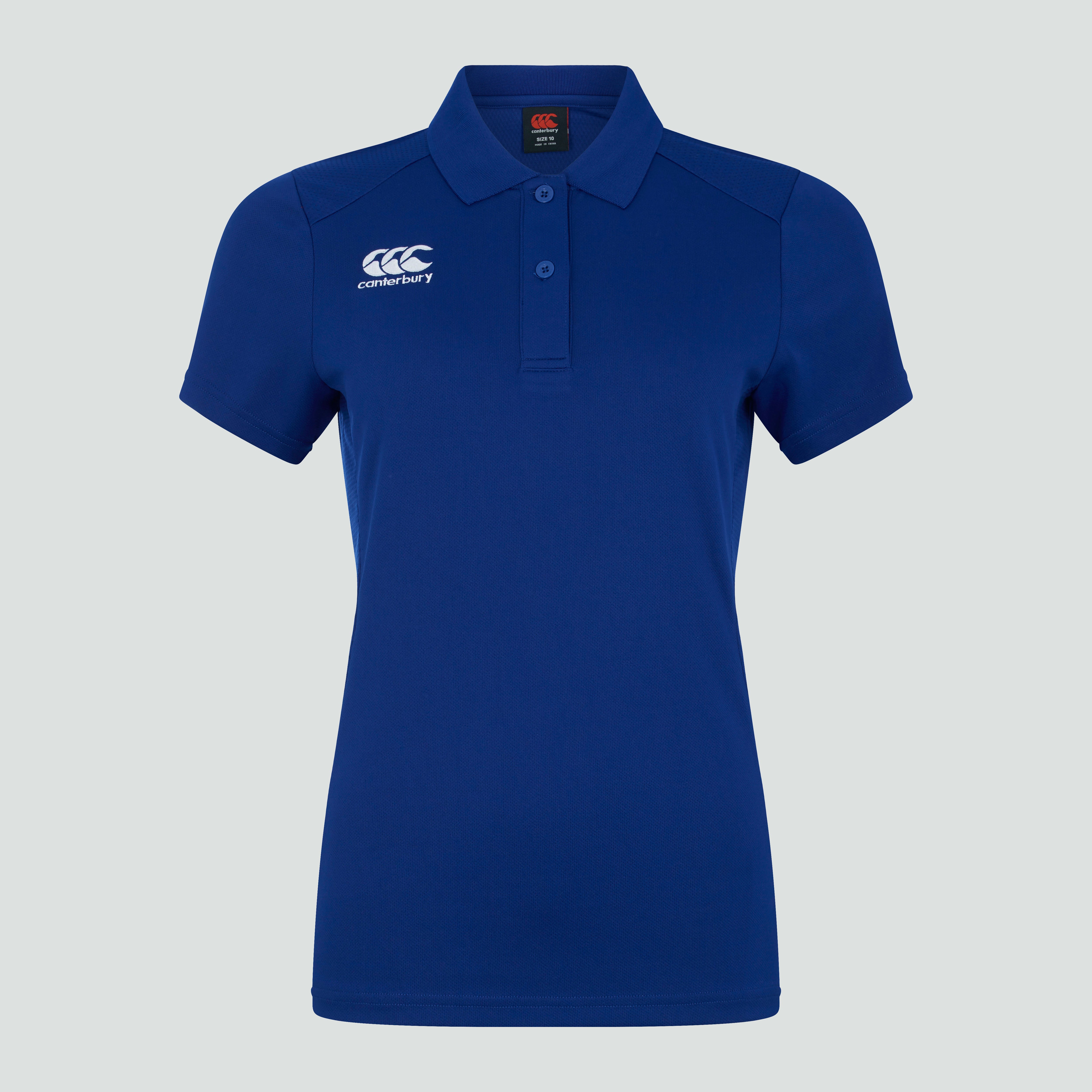 Womens Club Dry Polo Shirt Blue | Canterbury