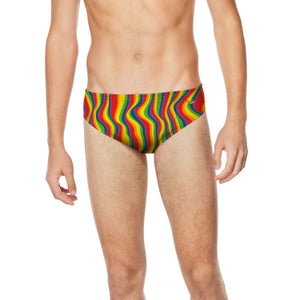 Men's Pride Printed One Brief Red - 26