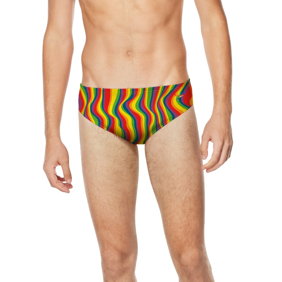 Men's Pride Printed One Brief Red