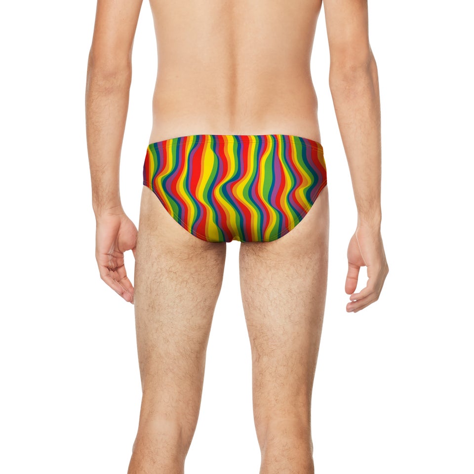 Men's Pride Printed One Brief Red