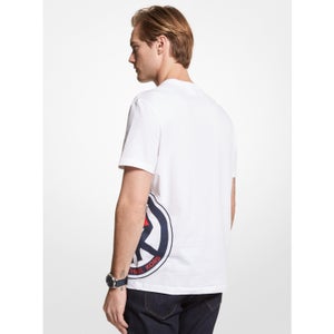 MK X ellesse Logo T-Shirt für Herren