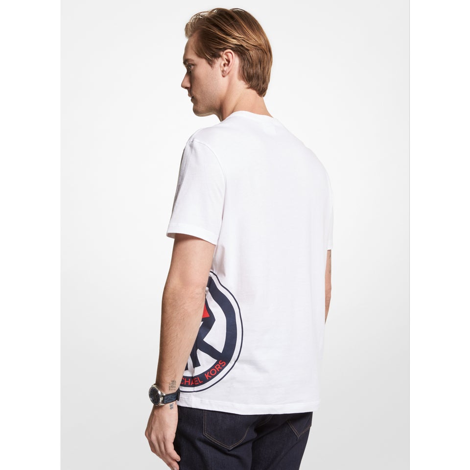 MK X ellesse Logo T-Shirt für Herren