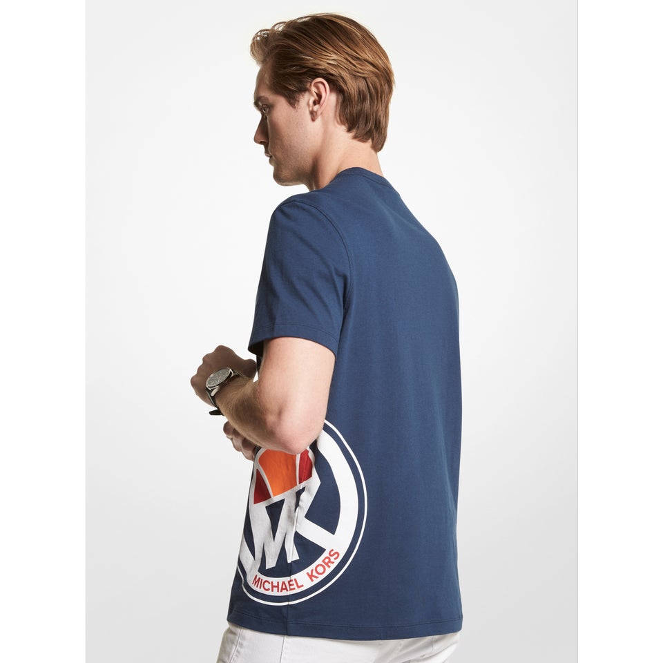 MK X ellesse Logo T-Shirt für Herren