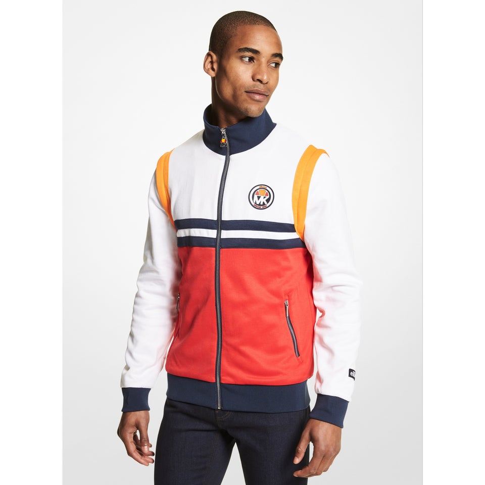 Men's MK X ellesse Striped Woven Track Jacket