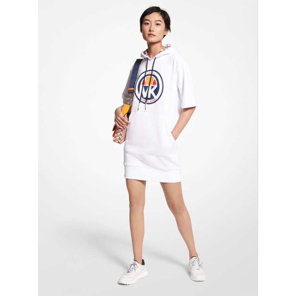Women's MK X ellesse Logo Cotton Blend Hoodie Dress