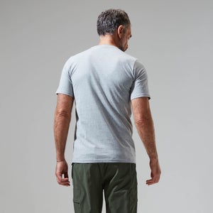 Men's Grey Fangs Peak Short Sleeve Tee Dark Grey