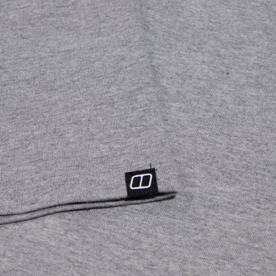 Men's Grey Fangs Peak Short Sleeve Tee Dark Grey