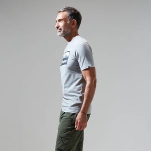 Men's Grey Fangs Peak Short Sleeve Tee Dark Grey